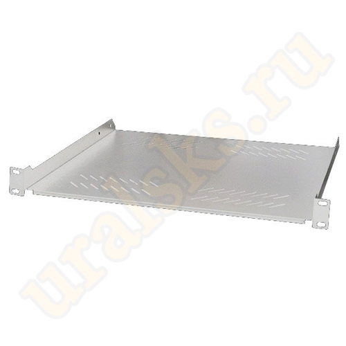 WT-2114D-G Полка консольная 19", 1U, 400 мм, серая