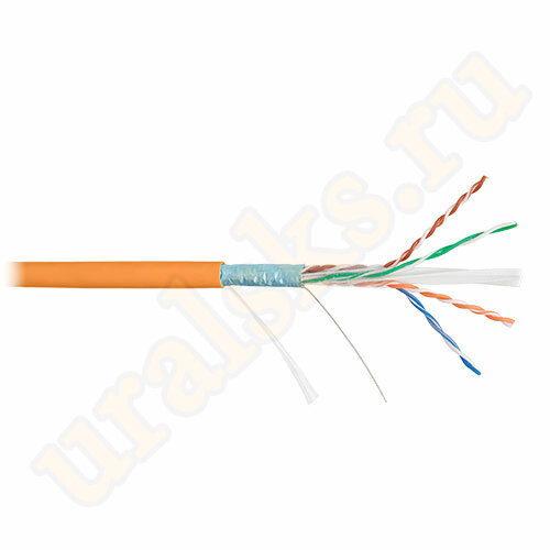 NKL 4240C-OR Кабель NIKOLAN F/UTP, 4 пары, Кат.6, 23 AWG, внутренний, LSZH, оранжевый, 305м