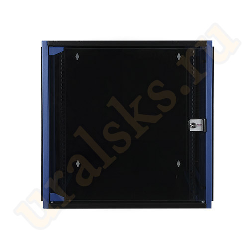 DR-600211 Настенный шкаф 19", 12U 600х450, дверь стекло, черный