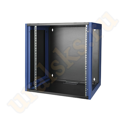 DR-600211 Настенный шкаф 19", 12U 600х450, дверь стекло, черный