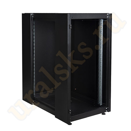 DR-700331 Шкаф напольный Datarex 19", 32U 600х1000, дверь стекло, задняя стенка сплошная, черный