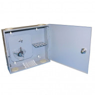 Оптический настенный кросс 8 портов SC/2LC однодверный Оптический настенный кросс 8 портов SC/2LC однодверный