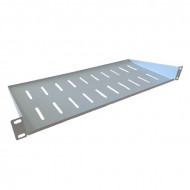 Полка перфорированная консольная 1U, глубина 200 мм, серый Полка перфорированная консольная 1U, глубина 200 мм, серый