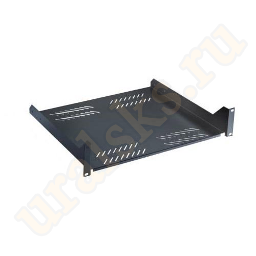 WT-2114A-B Полка консольная 19", 2U, 280 мм, черная