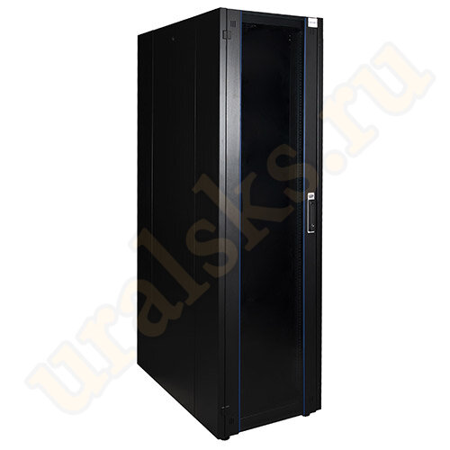 DR-700431 Шкаф напольный Datarex 19", 36U 600х1000, дверь стекло, задняя стенка сплошная, черный
