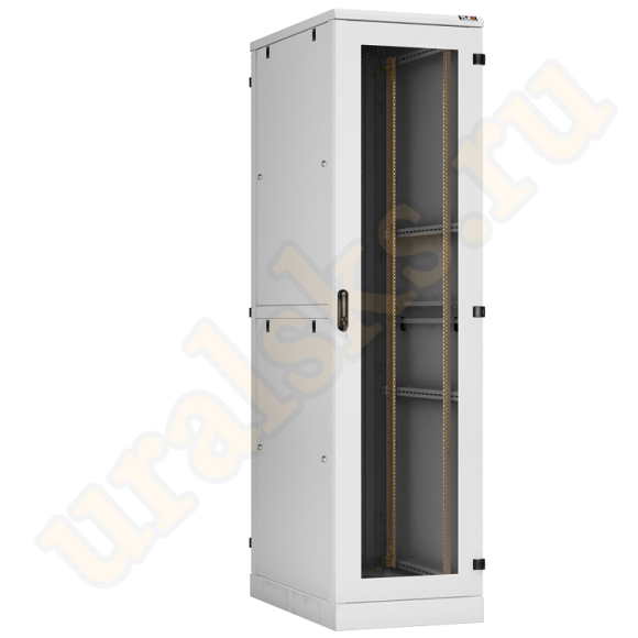 TFA-478010-GHMH-GY	Напольный шкаф 19", 47U, стеклянная дверь, двухуровневые боковые металлические стенки, Ш800хВ2280хГ1000мм, в разобранном виде, серый