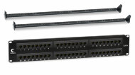 Cabeus PL-48-Cat.6A-Dual IDC Патч-панель 19" (2U), 48 портов RJ-45, категория 6A, Dual IDC, с задним кабельным организатором Cabeus PL-48-Cat.6A-Dual IDC Патч-панель 19" (2U), 48 портов RJ-45, категория 6A, Dual IDC, с задним кабельным организатором