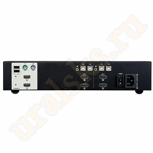 CS1142H-AT-G Защищенный KVM Переключатель 2-портовый HDMI, USB, PS/2
