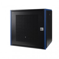 Настенный шкаф 19", 12U 600х450, дверь перфорация, черный Настенный шкаф 19", 12U 600х450, дверь перфорация, черный
