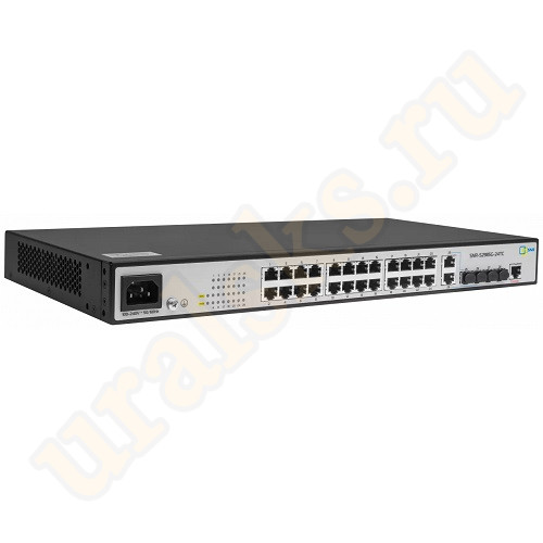 SNR-S2985G-24TC Управляемый коммутатор 24 порта 10/100/1000BaseT, 2 комбо порта RJ45/SFP и 2 порта SFP
