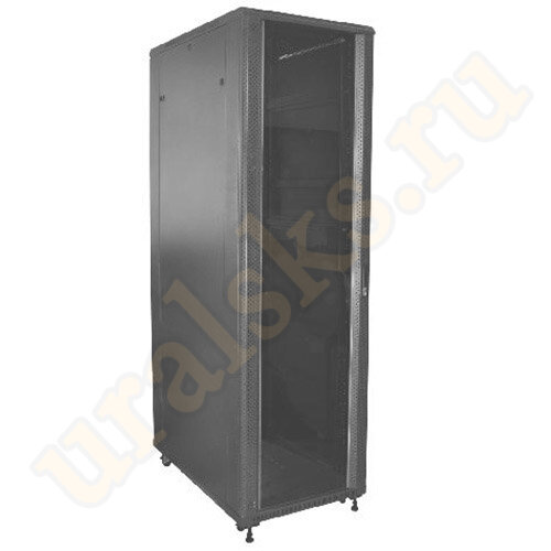Шкаф 19" напольный 42U серый серверный (WT-2041C-42U-WO-800x1000-G) C4280100GWT