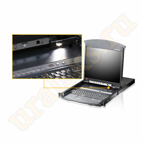 KL1508AiM-AXA-RG KVM Консоль с переключателем 17" с интерфейсами VGA, USB, PS/2