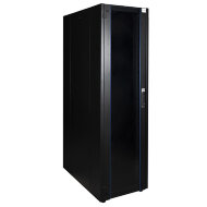 Шкаф напольный Datarex 19", 47U 600х1000, дверь стекло, задняя стенка сплошная, черный Шкаф напольный Datarex 19", 47U 600х1000, дверь стекло, задняя стенка сплошная, черный