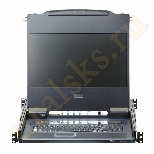 CL6708MW-ATA-RG KVM Консоль с переключателем 17.3" с интерфейсами DVI-I, USB