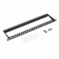LAN-PPC24OK-UTP Патч-панель наборная 19" компактная, неэкранированная, 24 порта, 0.5U LAN-PPC24OK-UTP Патч-панель наборная 19" компактная, неэкранированная, 24 порта, 0.5U