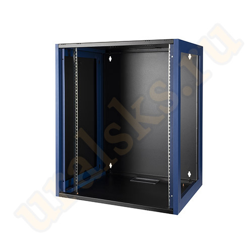 DR-610311 Настенный шкаф 19", 15U 600х450, дверь металл, черный