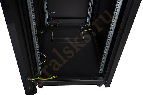 DR-700551 Шкаф напольный Datarex 19", 42U 600х1200, дверь стекло, задняя стенка сплошная, черный
