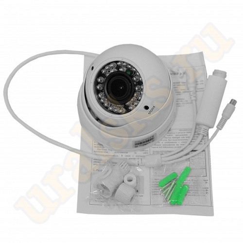 MT-DM2.0IP30VSG PoE audio (2,8-12mm) Цветная 2.0MP Full HD 1080P 25 к./сек., PoE 802.3af, купольная антивандальная IP сетевая камера с ИК подсветкой M131434