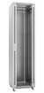 SH-05C-47U80/80 Шкаф телекоммуникационный 19" напольный 47U 800x800x2277mm (ШхГхВ) передняя стеклянная и задняя сплошная металлическая двери, ручка с замком, цвет серый (RAL 7035) Cabeus