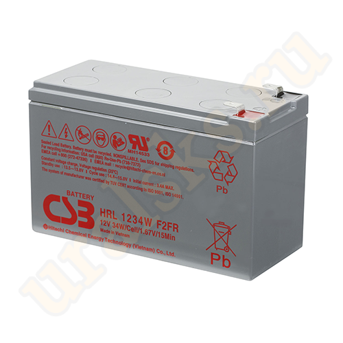 HRL1234W Аккумуляторная батарея CSB 12 В, 34 Вт/Эл