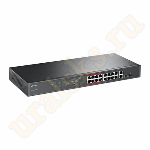 TL-SL1218MP Неуправляемый коммутатор PoE на 16 портов 10/100 Мбит/с и 2 гигабитных порта