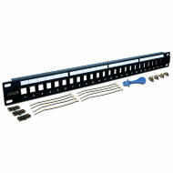 LAN-PPL24OK-UTP Патч-панель наборная 19", неэкранированная, 24 порта, 1U LAN-PPL24OK-UTP Патч-панель наборная 19", неэкранированная, 24 порта, 1U