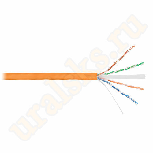 NKL 9141C-OR Кабель NIKOLAN U/UTP, 4 пары, Кат.6, 23 AWG, внутренний, LSZH, 100м (EOL)