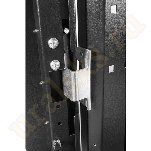 Шкаф серверный ШТК-СП-К-2-46.6.12-44АА-Ч ПРОФ напольный колокейшн 46U (600x1200) 2 секции, дверь перф. 2 шт., чёрный, в сборе