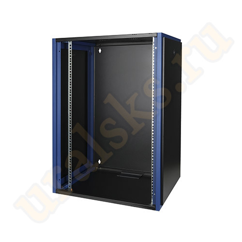 DR-610411 Настенный шкаф 19", 18U 600х450, дверь металл, черный