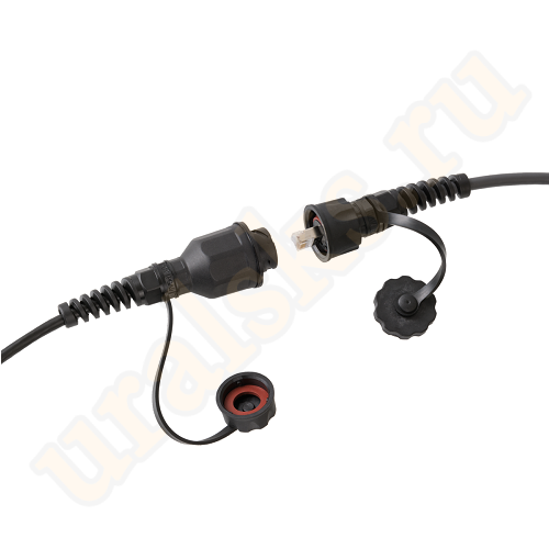 NMC-KJUE2-IS-PC-BK Индустриальный модуль-розетка NIKOMAX для оконцевания отдельностоящих кабелей, Кат.6 (Класс E), 250МГц, RJ45/8P8C, 110/KRONE, T568A/B, неэкранированный, IP67, с защитной крышкой, черный 