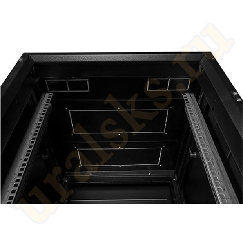 ШТК-МП-42.6.6-1ААА-9005 Шкаф телекоммуникационный 42U 600x600мм дверь со стеклом