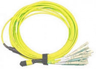 Сборка кабельная MPO-12LC, 12 волокон OS2, низкие потери, LSZH, 1 м, желтая