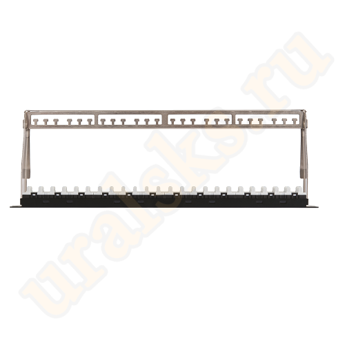 NMC-RP24UA2-1U-BK Коммутационная панель NIKOMAX 19", 1U, 24 порта, Кат.6a (Класс Ea), 500МГц, RJ45/8P8C, 110/KRONE, T568A/B, неэкранированная, с органайзером, черная