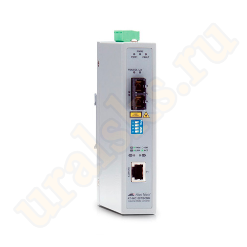 AT-IMC100T/SCMM-80 Медиаконвертер Industrial, DIN Rail Mount 10/100TX to 100FX SC MMF 2Km Media Converter