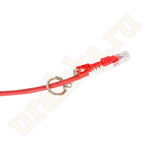 NMC-PC4UE55B-015-CS-RD Коммутационный шнур с замком NIKOMAX, U/UTP, категории 6, LSZH, 1.5м