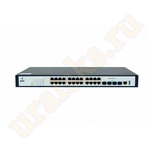 SNR-S2989G-24TX-RPS Управляемый коммутатор 24 порта 10/100/1000Base-T, 4 порта 1/10G SFP+
