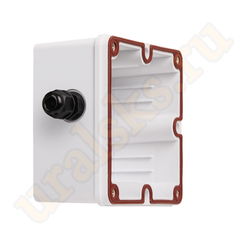 NMC-MB1P-IS-MT Индустриальный корпус настенной розетки NIKOMAX, 1 порт, под индустриальные модули-вставки, IP67, с герметичными вводами, металлик