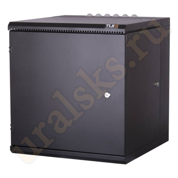 TWM-126060-M-BK Настенный двухсекционный шкаф 19", 12U, металлическая дверь, промышленный, степень защиты IP55, Ш600хВ638хГ600мм, черный