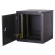 TWM-126060-M-BK Настенный двухсекционный шкаф 19", 12U, металлическая дверь, промышленный, степень защиты IP55, Ш600хВ638хГ600мм, черный