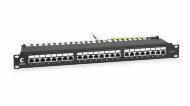 Cabeus PL-24-Cat.6-SH-Dual IDC Патч-панель 19" (1U), 24 порта RJ-45, категория 6, полностью экранированная, с задним кабельным организатором Cabeus PL-24-Cat.6-SH-Dual IDC Патч-панель 19" (1U), 24 порта RJ-45, категория 6, полностью экранированная, с задним кабельным организатором