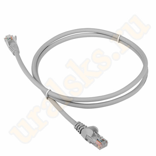 Патч-корд LAN-PC45/U5E-3.0-GY RJ45 4 пары, UTP 5е, 3 м, серый, LSZH