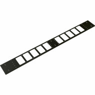 Вертикальный кабельный органайзер в шкаф, ширина 150 мм 18U, цвет черный Вертикальный кабельный органайзер в шкаф, ширина 150 мм 18U, цвет черный