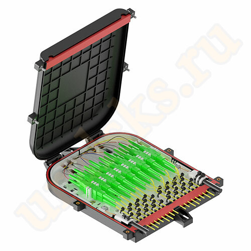 Кросс-муфта ОКМ-18SC/16SC-PLC оптическая 18 адаптеров (аналог GJS-X20B, GJS-X30)