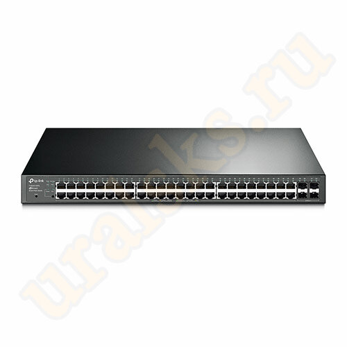 T1600G-52PS (TL-SG2452P) JetStream 48-портовый гигабитный Smart коммутатор PoE+ с 4 SFP-слотами