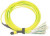 LAN-12M-12LC/OS2-3.0 Сборка кабельная MPO-12LC, 12 волокон OS2, низкие потери, LSZH, 3 м, желтая