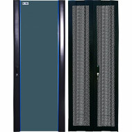 Комплект дверей для шкафов Business 42U, 800 мм, черный, передняя - стекло, задняя - распашная перфорированная Комплект дверей для шкафов Business 42U, 800 мм, черный, передняя - стекло, задняя - распашная перфорированная