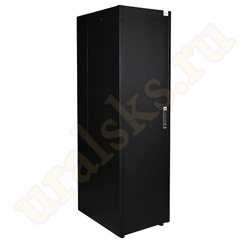 DR-710551 Шкаф напольный Datarex 19", 42U 600х1200, передняя дверь металл, задняя стенка сплошная, металл, черный