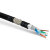 Hyperline ISF4-C5e-P-IO-PVC/PVC (куски) Кабель для сетей Industrial Ethernet, категория 5e, 4х2х24 AWG (19x0.127 мм), многопроволочные жилы (patch), SF/UTP, для внутренней и внешней прокладки (-40°C - +75°C), двойная оболочка, PVC (UV), черный