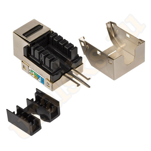 TWT-OK45STP/5E-WH Модуль Keystone RJ45, Cat.5E, STP, 90 градусов, белый