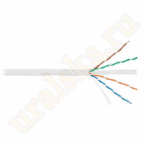 NKL 4140C-WT Кабель NIKOLAN U/UTP, 4 пары, Кат.6, 23 AWG, внутренний, LSZH, 305м